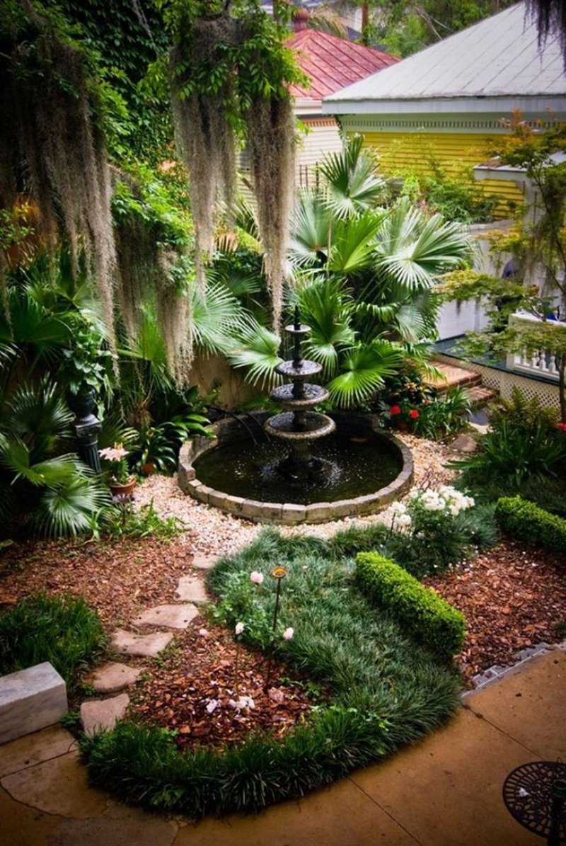 Courtyard fountain