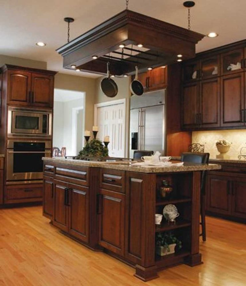 Kitchen wood cabinets