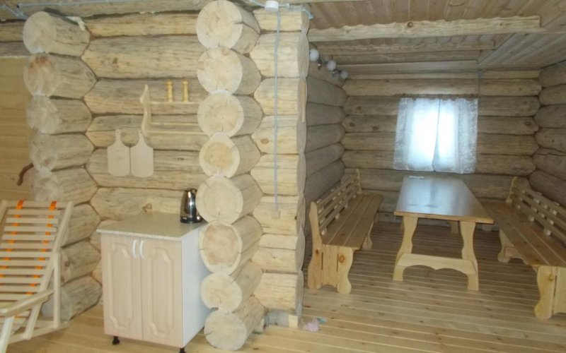 Интерьер деревенской бани