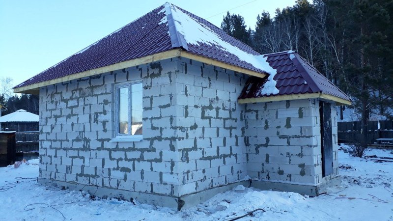 Баня из газосиликатных блоков