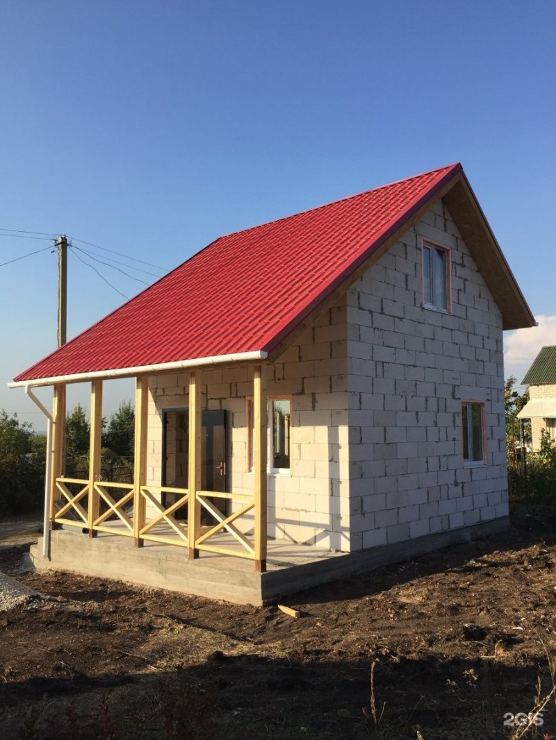 Дачный домик из блоков