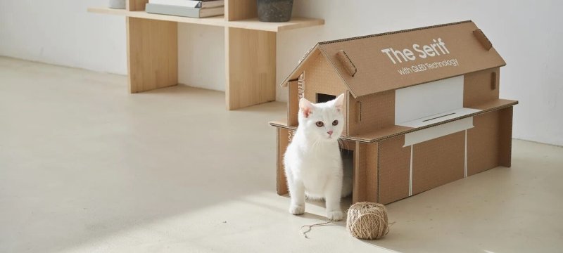 Картонный домик для кошек