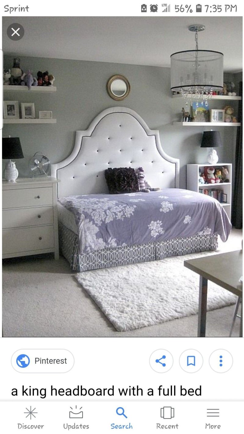 Кровать tufted headboard