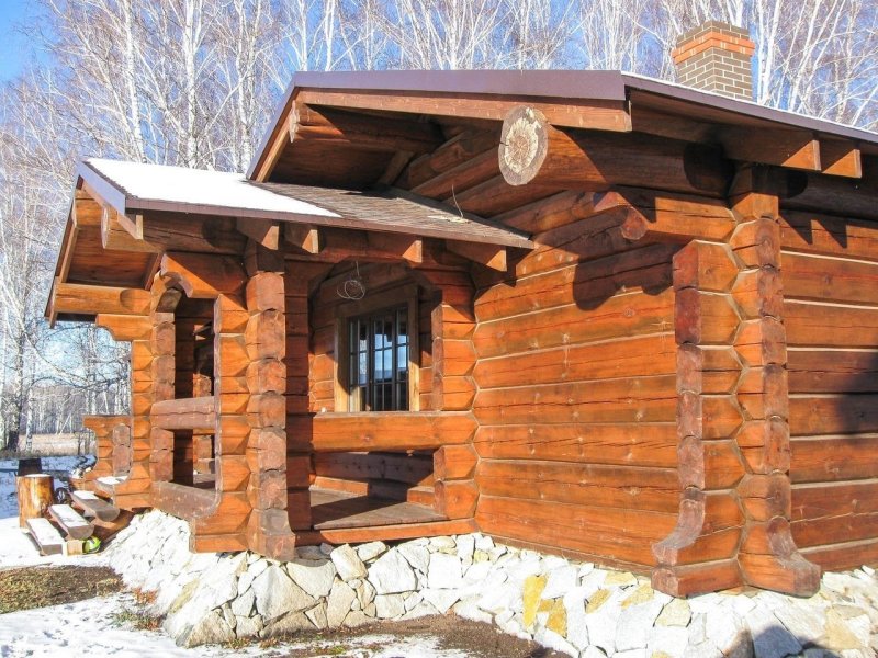 Сруб бани