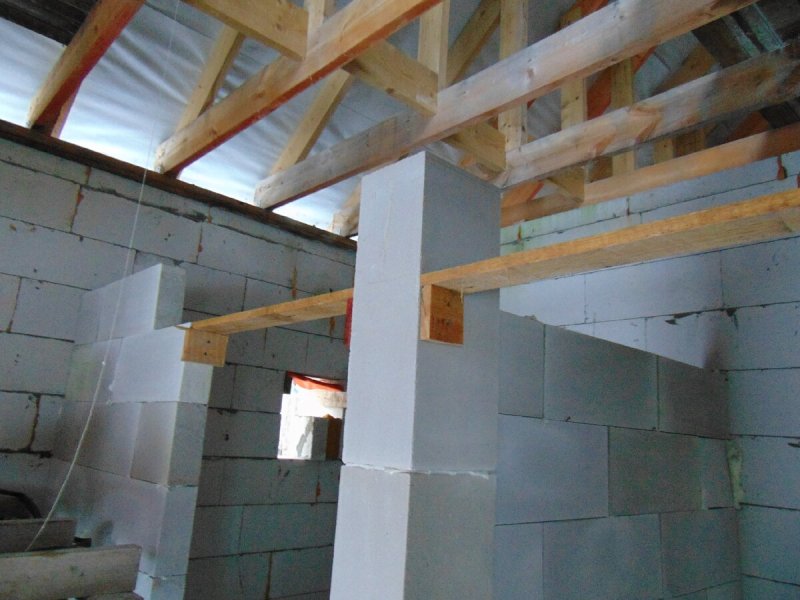 Перегородка из газоблока