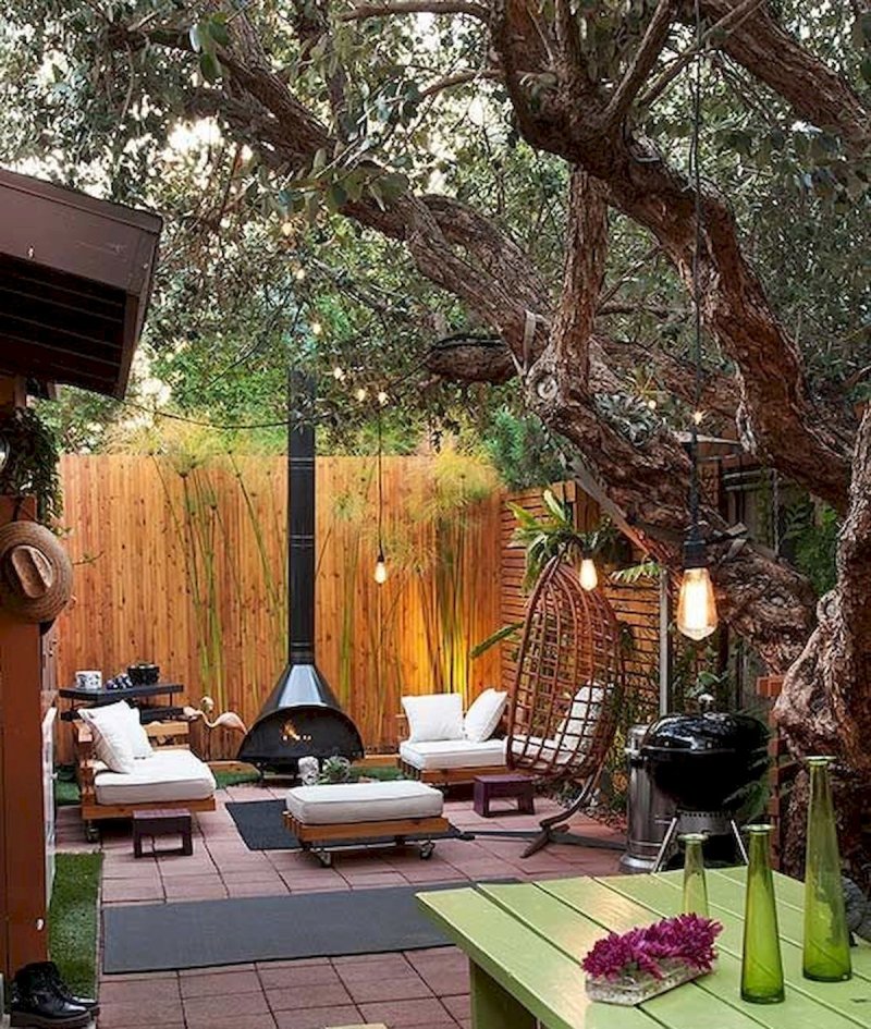 Backyard landscaping