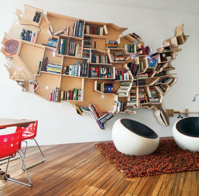 Книжная полка дизайн