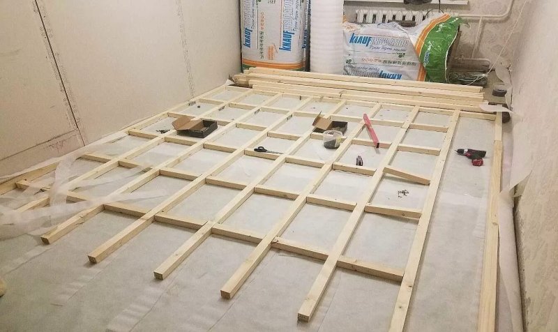 Полы из фанеры по лагам