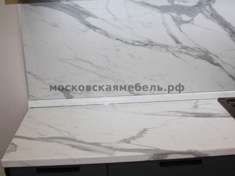 Столешница белый мрамор глянец
