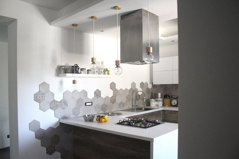 Гексагон плитка фартук kerama marazzi