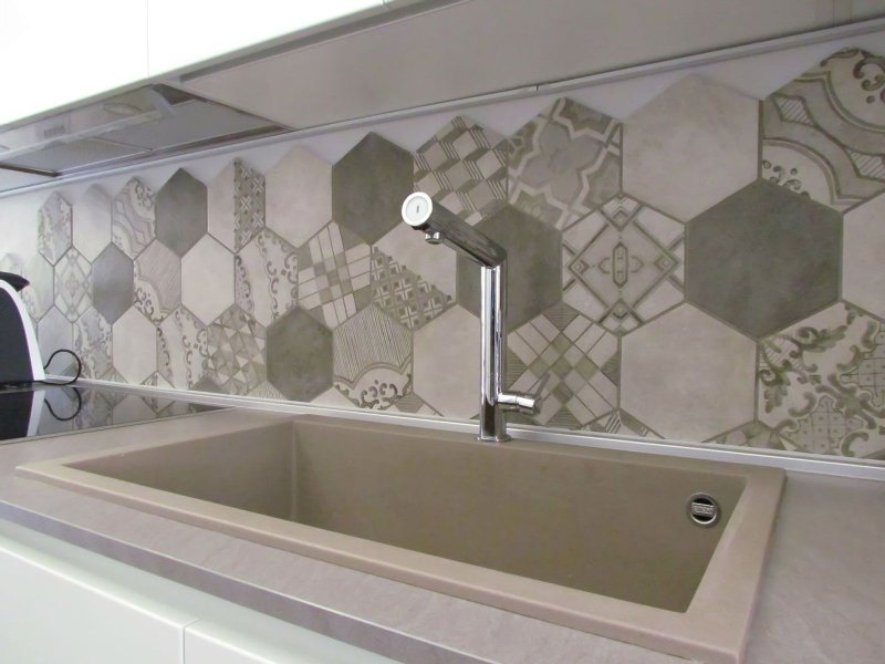 Гексагон плитка фартук kerama marazzi