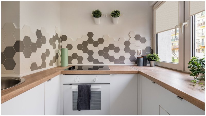 Гексагон плитка фартук kerama marazzi