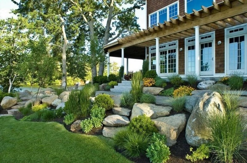Backyard landscaping