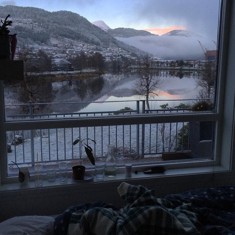 Окно с красивым видом