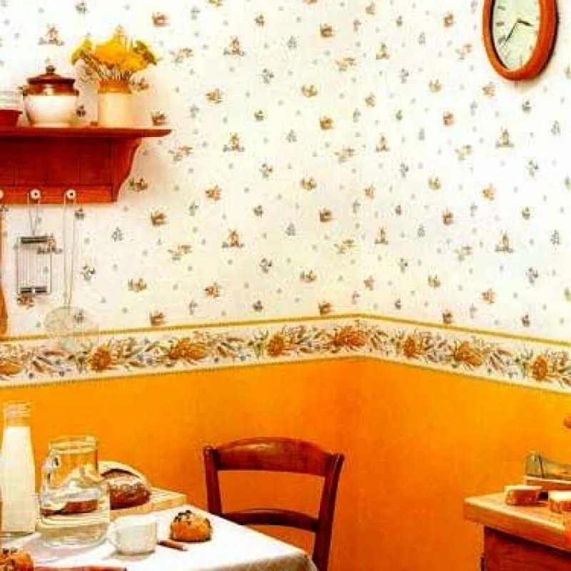 Кухня с обоями
