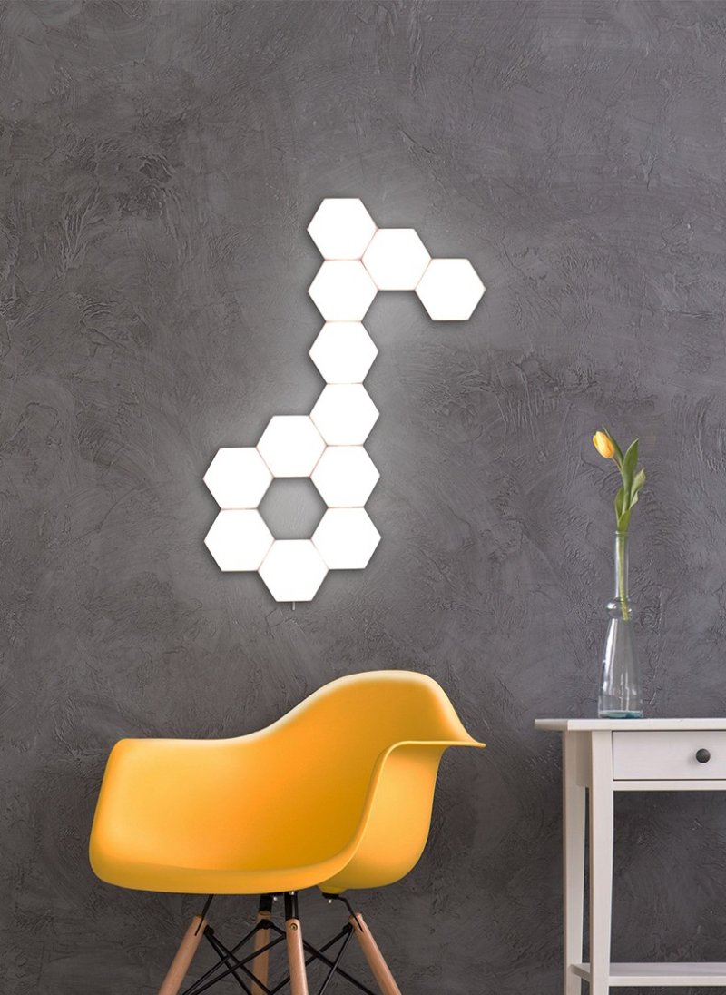 Модульный настенный светильник hexagon