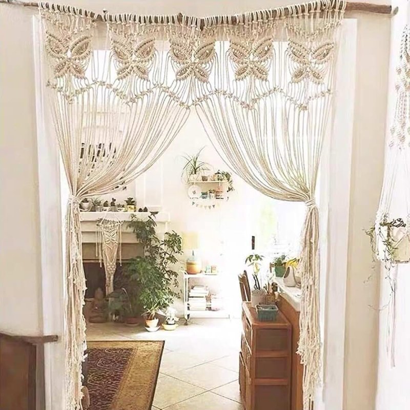 Штора макраме