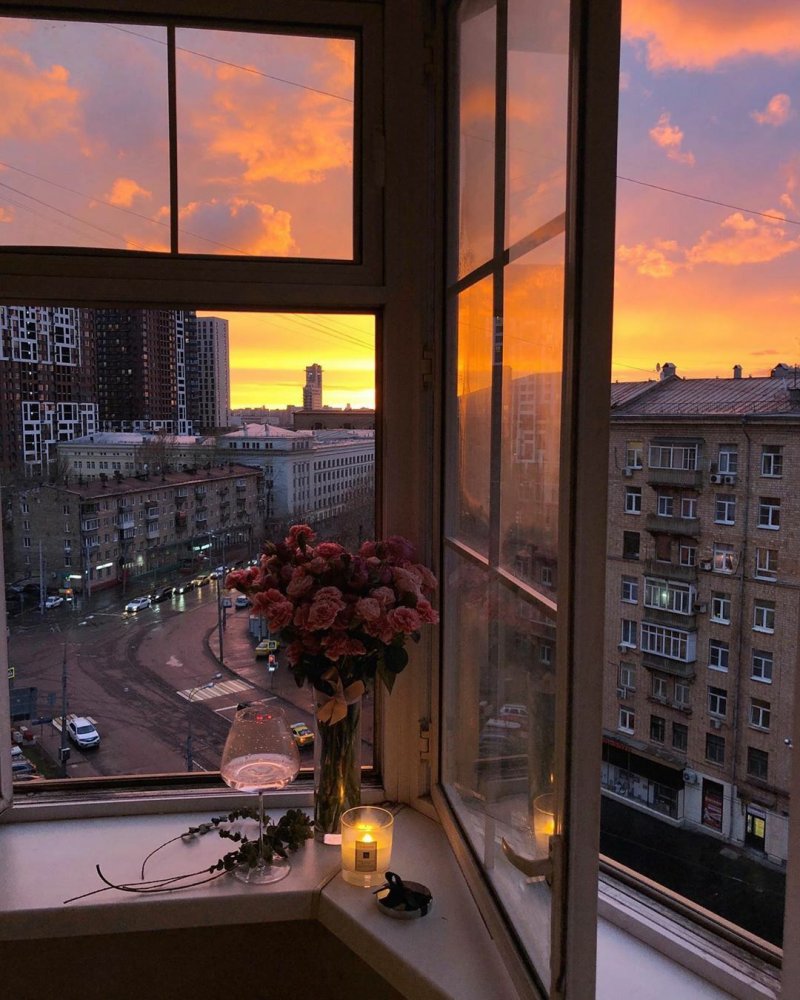 Вид из окна красивый