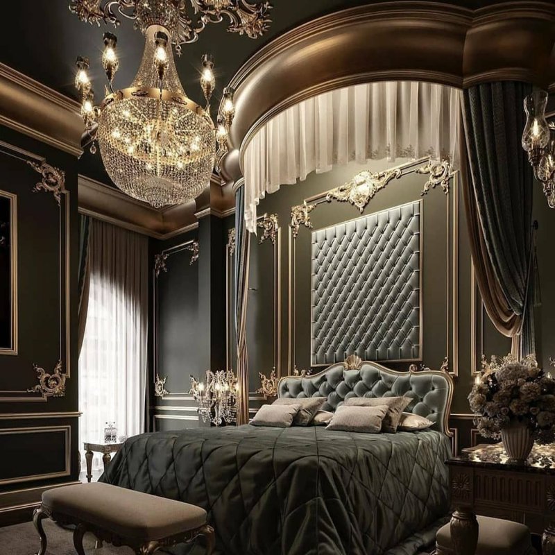Luxury mansion interior спальни