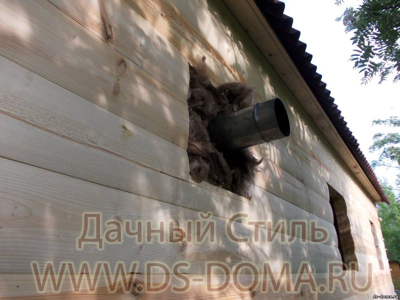 Монтаж дымохода через стену