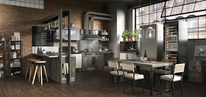 Кухня industrial giulia novars