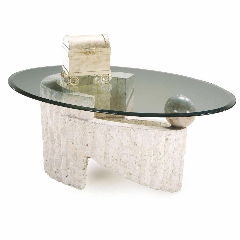 Glass coffee table