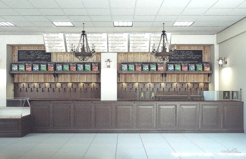 Интерьер пивного магазина