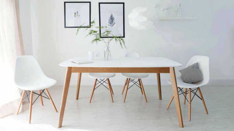 Стул eames dsw белый