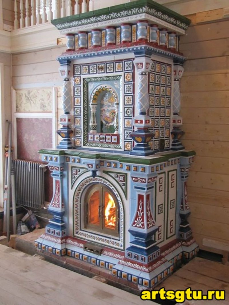 Изразцовые печи и камины