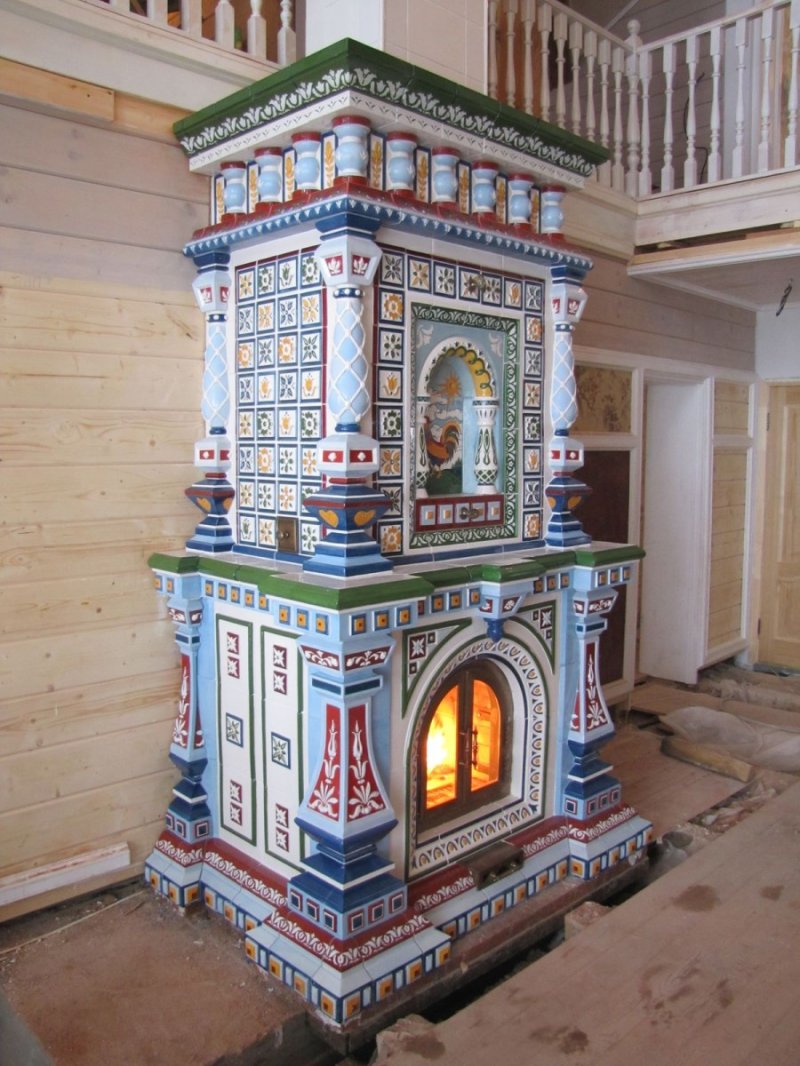 Изразцовая печь голландка