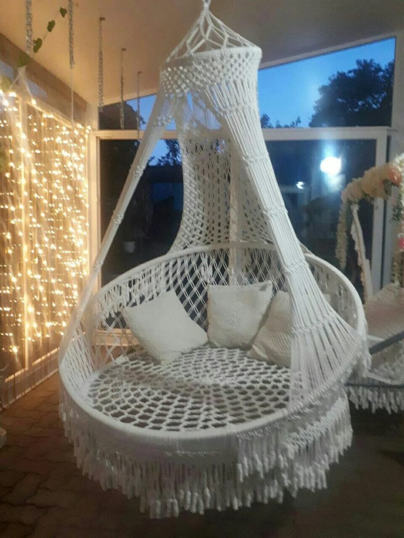Мк кресло кокон макраме