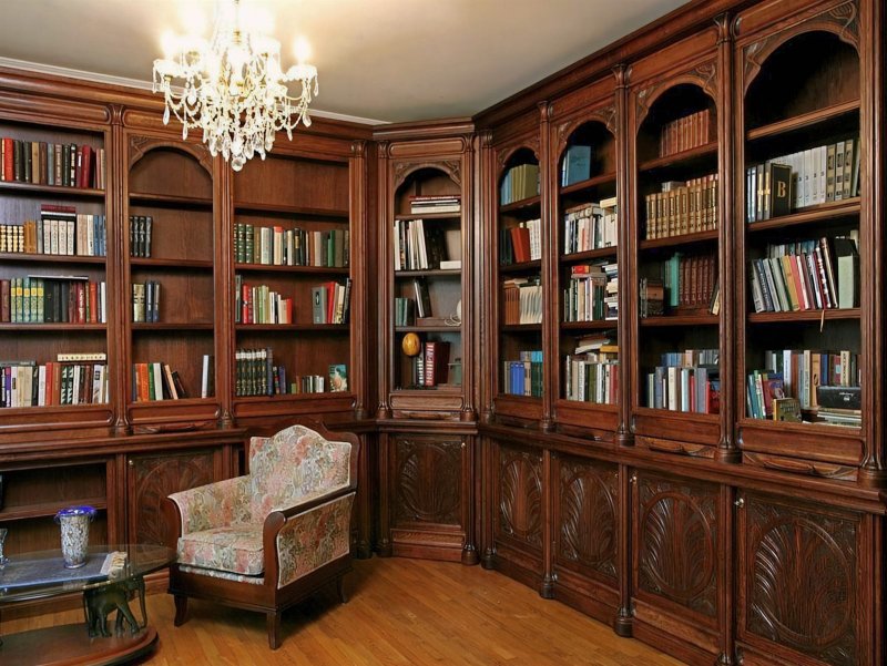 Книжные шкафы для домашней библиотеки