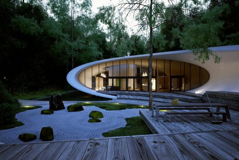 Вилла shell house в поселке каруидзава