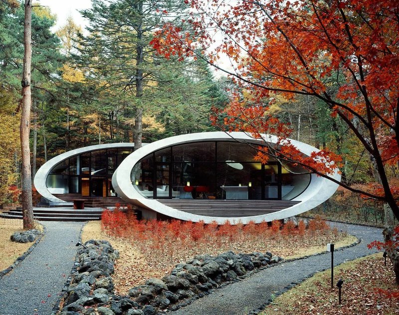 Вилла shell house в поселке каруидзава