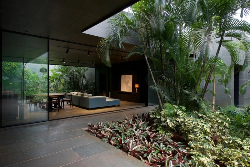 Sunken courtyard