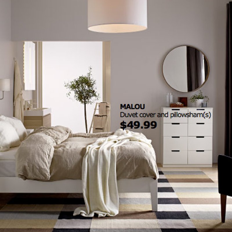 Кровать ikea мальм белый