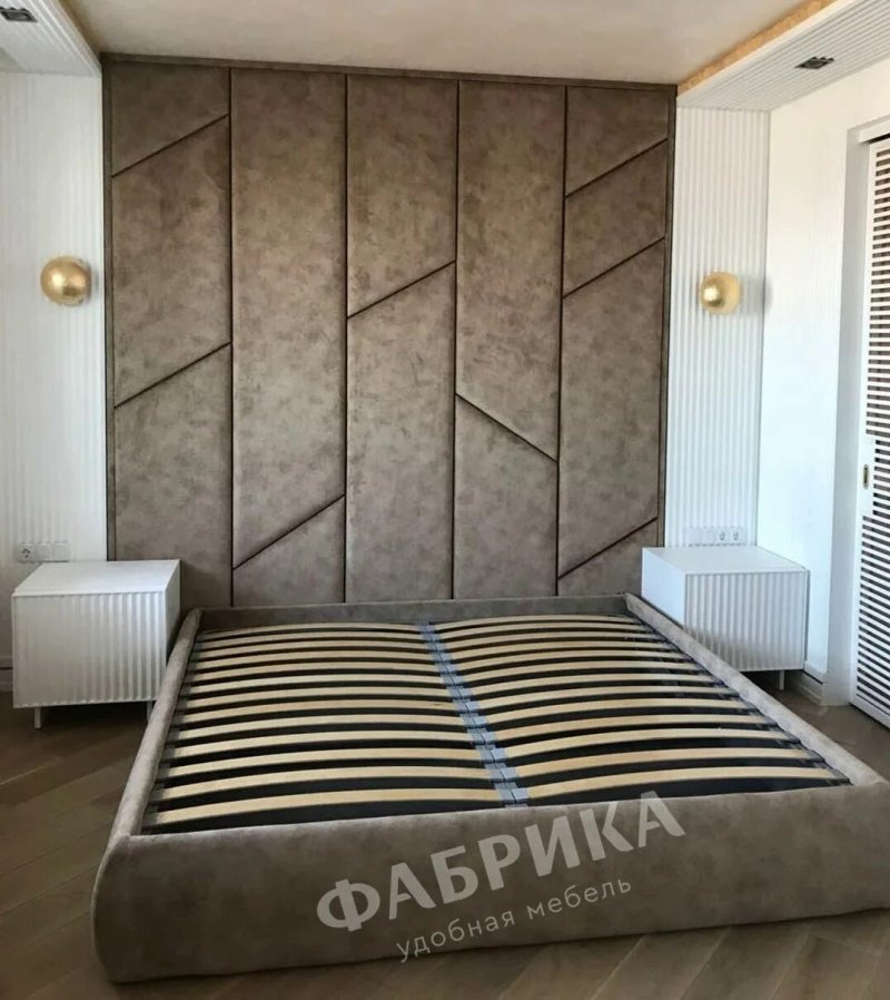 Мягкие стеновые панели в спальне