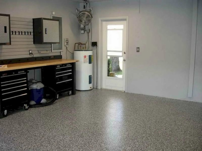 Epoxy garage floor