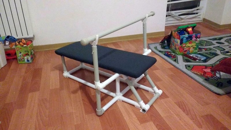 Скамья из полипропиленовых труб