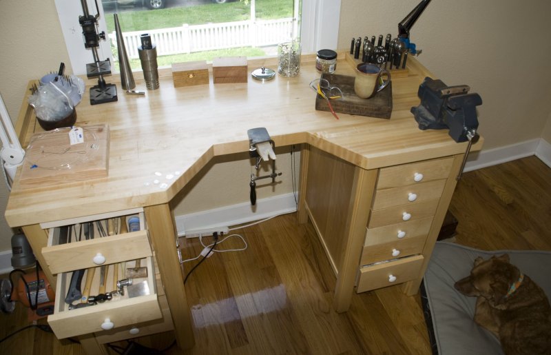 Блочный верстак woodworker