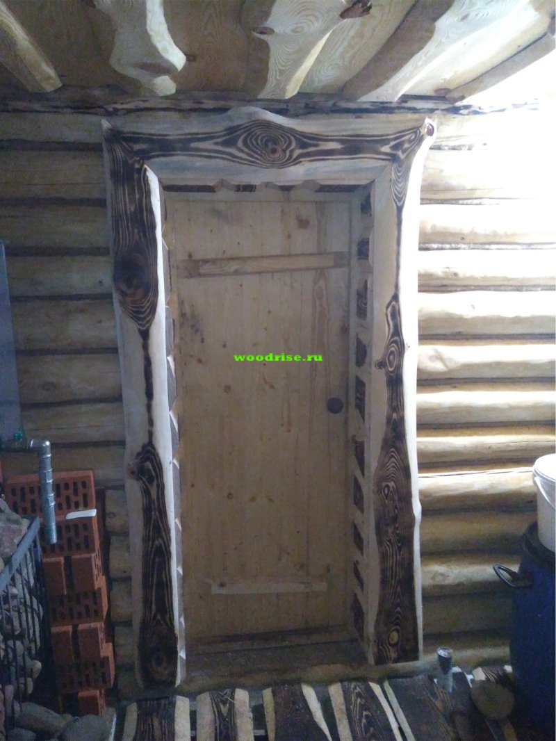 Наличники из необрезной доски