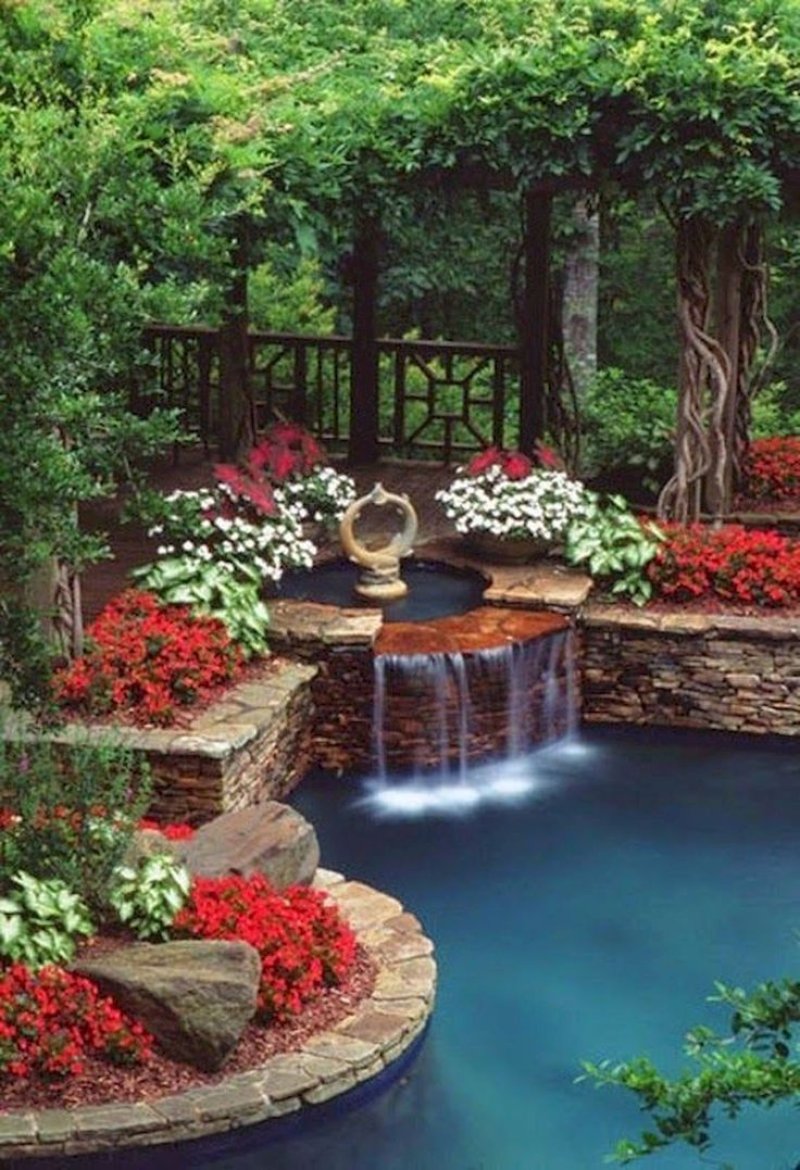 Backyard landscaping