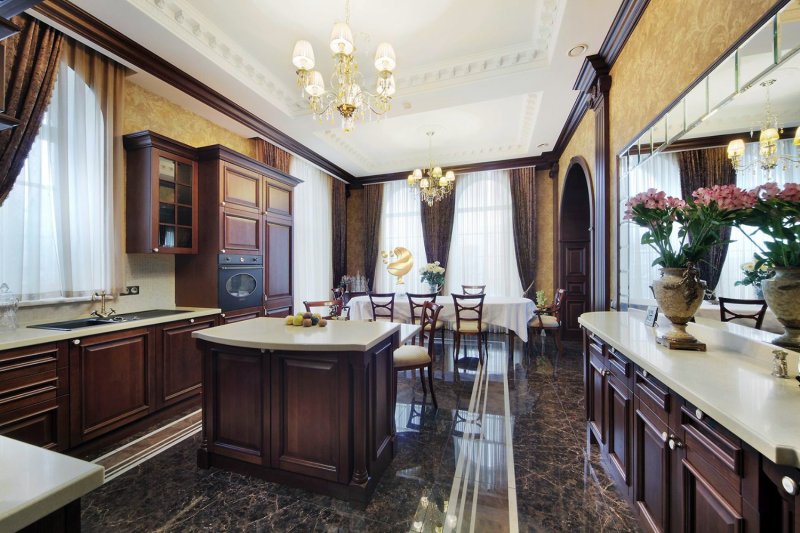 Дизайн кухни в классическом стиле