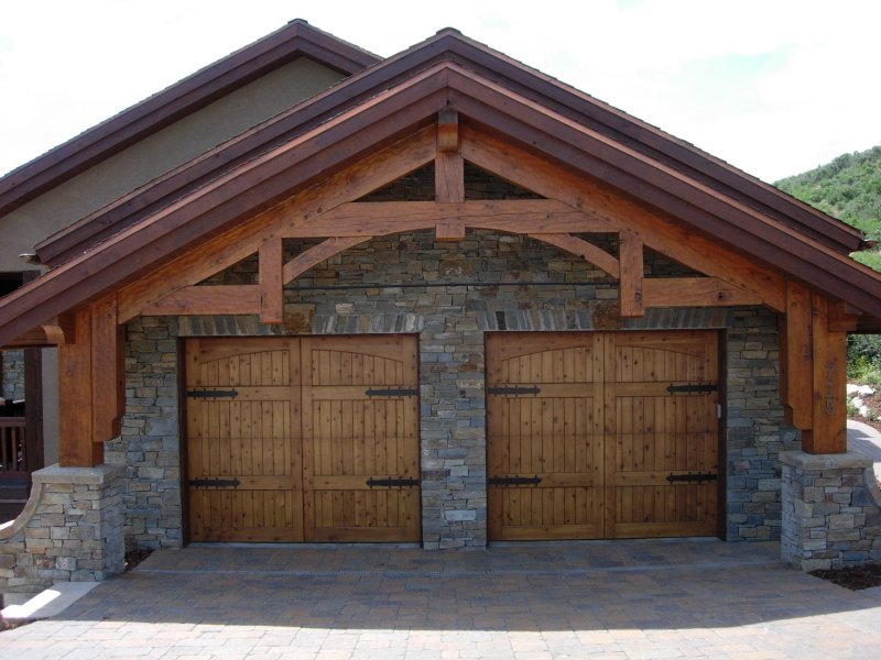 Wood garage doors