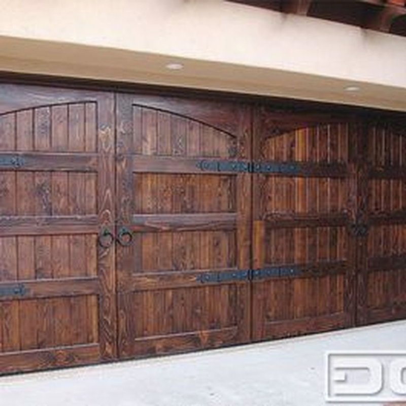 Wood garage doors