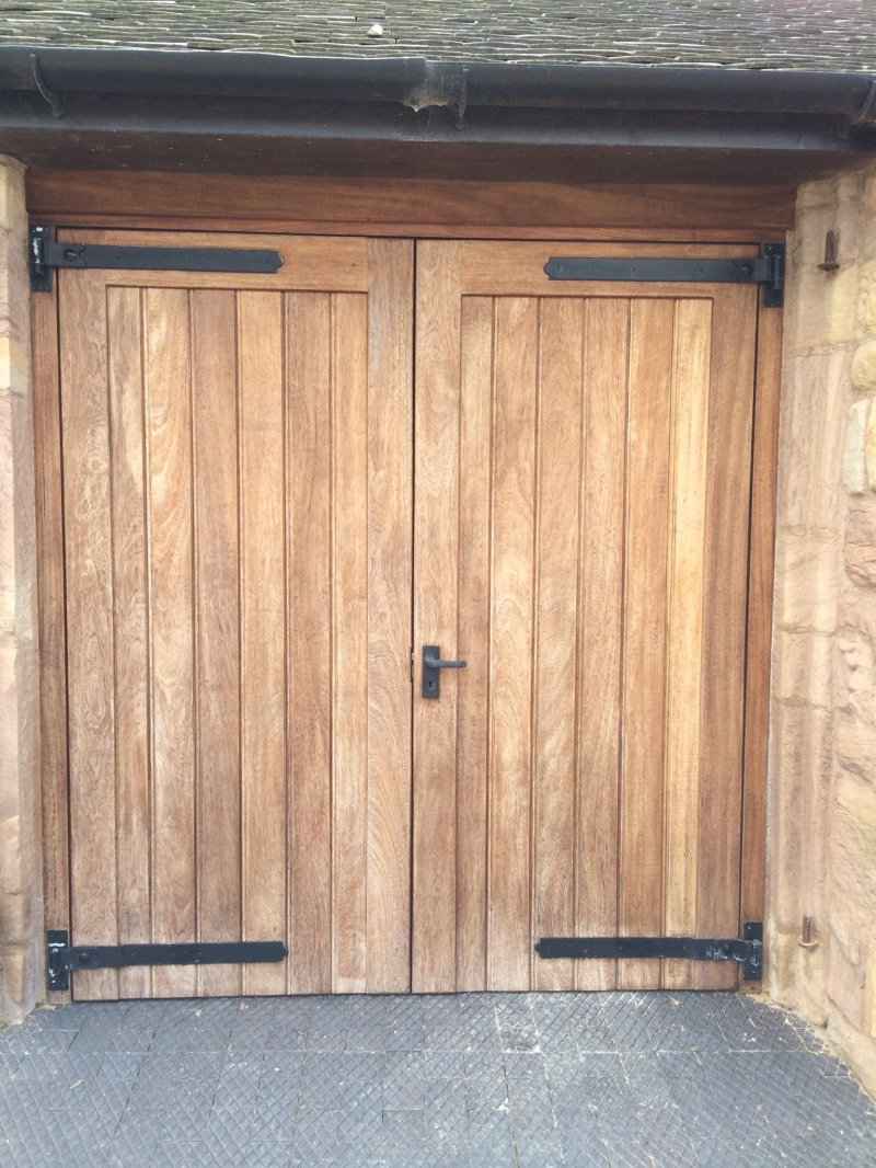 Wood garage doors