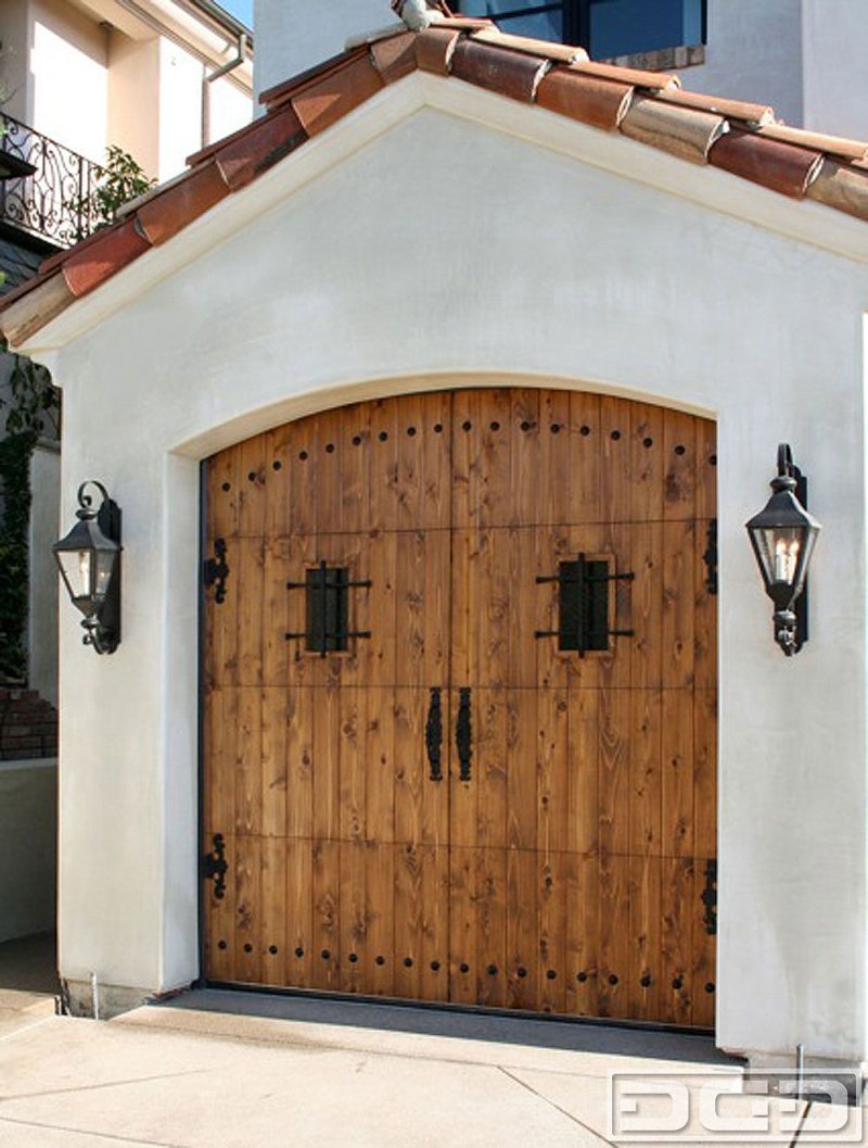Wood garage doors