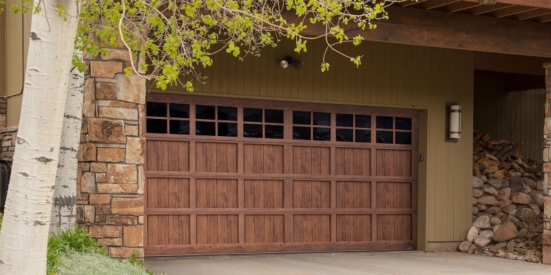 Wood garage doors