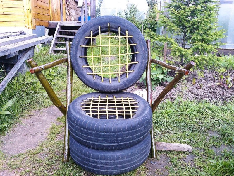 Кресла из шин