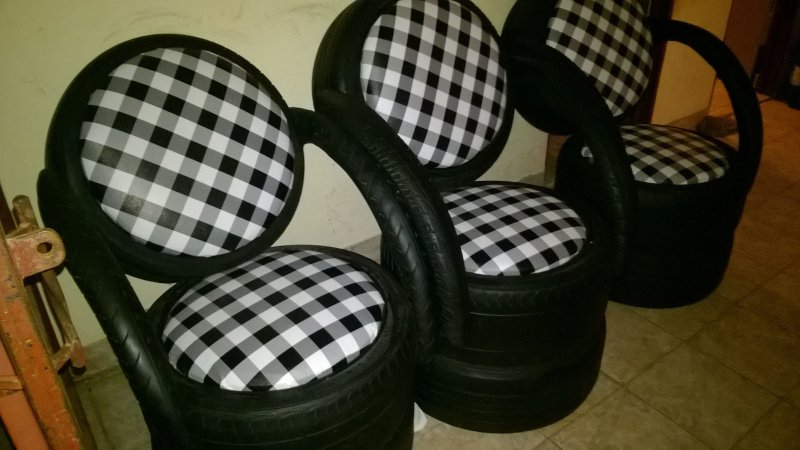 Мебель из покрышек автомобильных